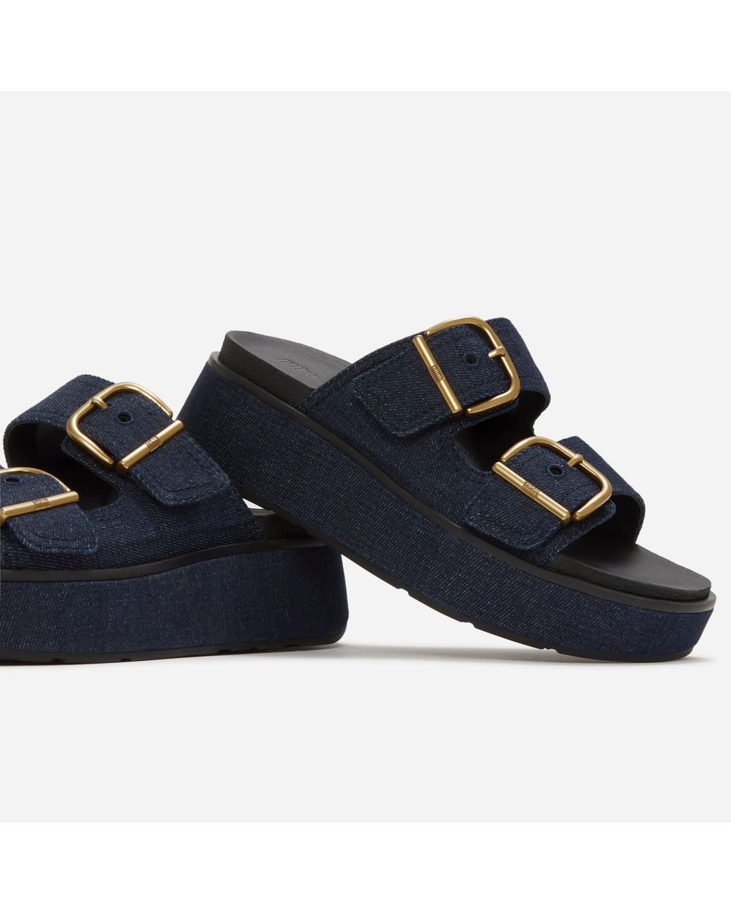 Fitflop Blue Gen-Ff Max Buckle Slides