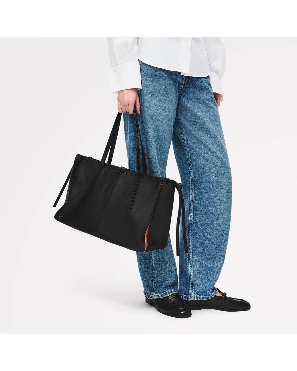 Radley Black The Connaught Leather Shoulder Strap Tote Bag
