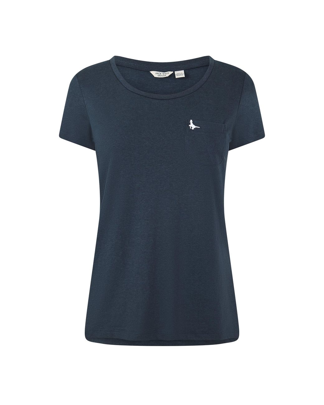 Jack Wills Blue Fullford Pocket T-Shirt Ladies