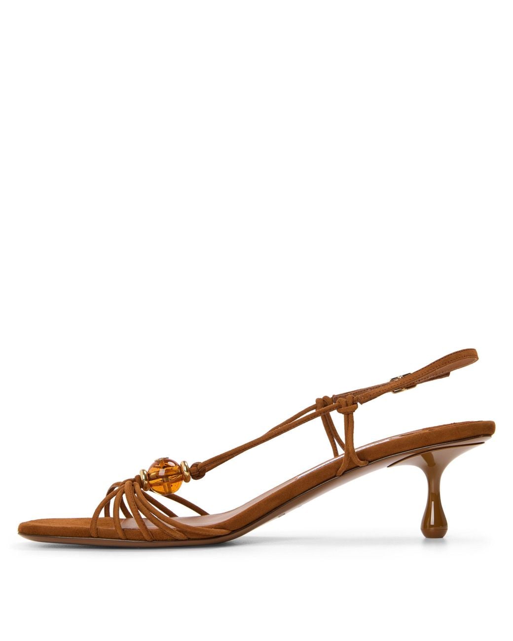 Jimmy Choo Brown Lova 50 Suede Heeled Sandals
