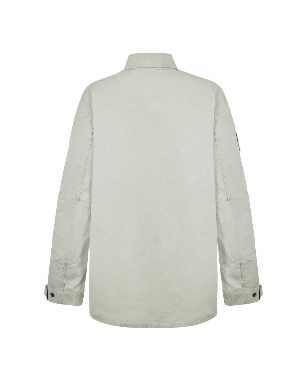 Balenciaga Gray Military Long Sleeve Shirt for men