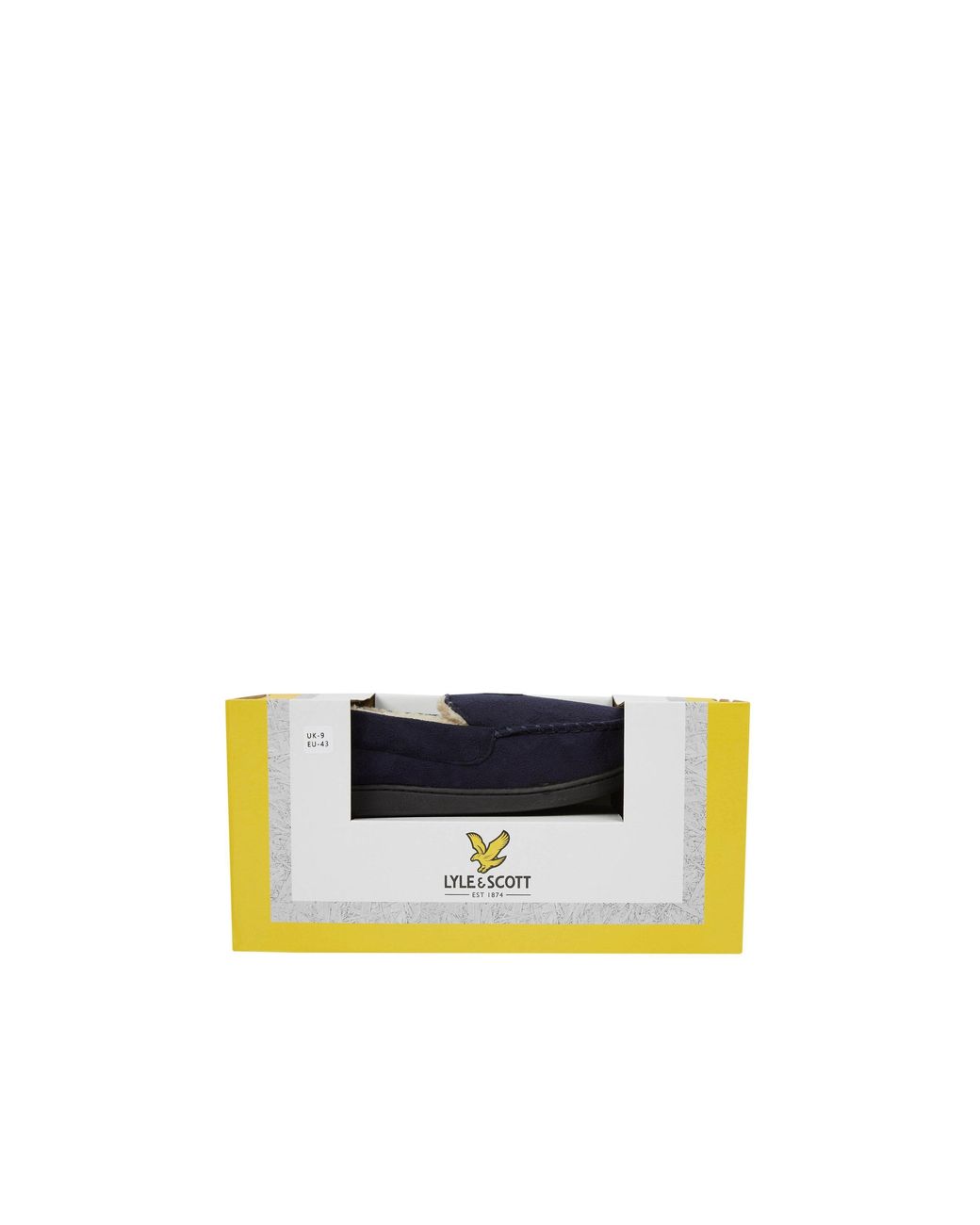 Lyle & Scott Blue Aspen Moccasin Slipper for men