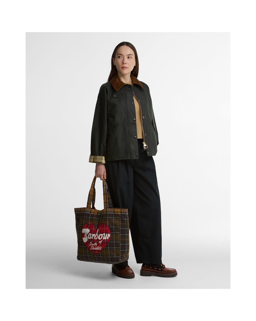 Barbour Heart Re-Engineered Cotton Tote Bag