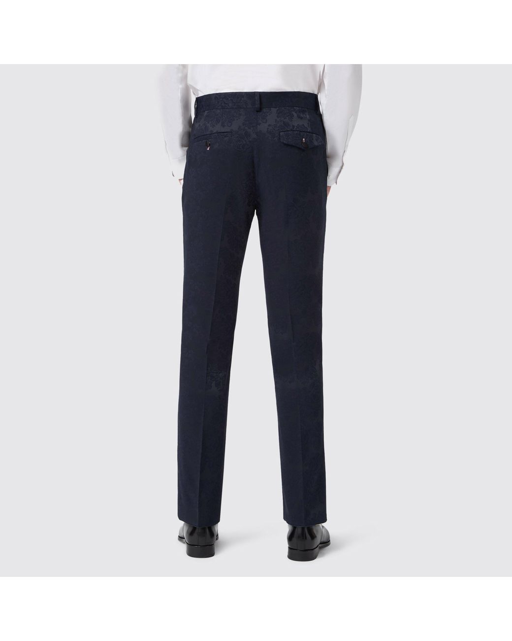 Twisted Tailor Blue Minerva Slim Fit Tux Trouser for men
