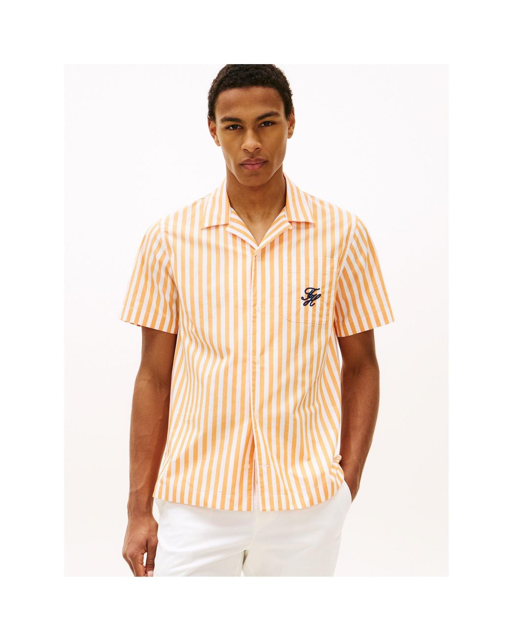 Tommy Hilfiger Natural Patterned Short Sleeve Shirt for men