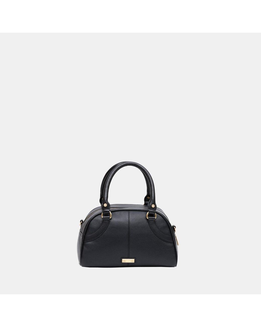 Biba Black Bowling Top Handle Bag