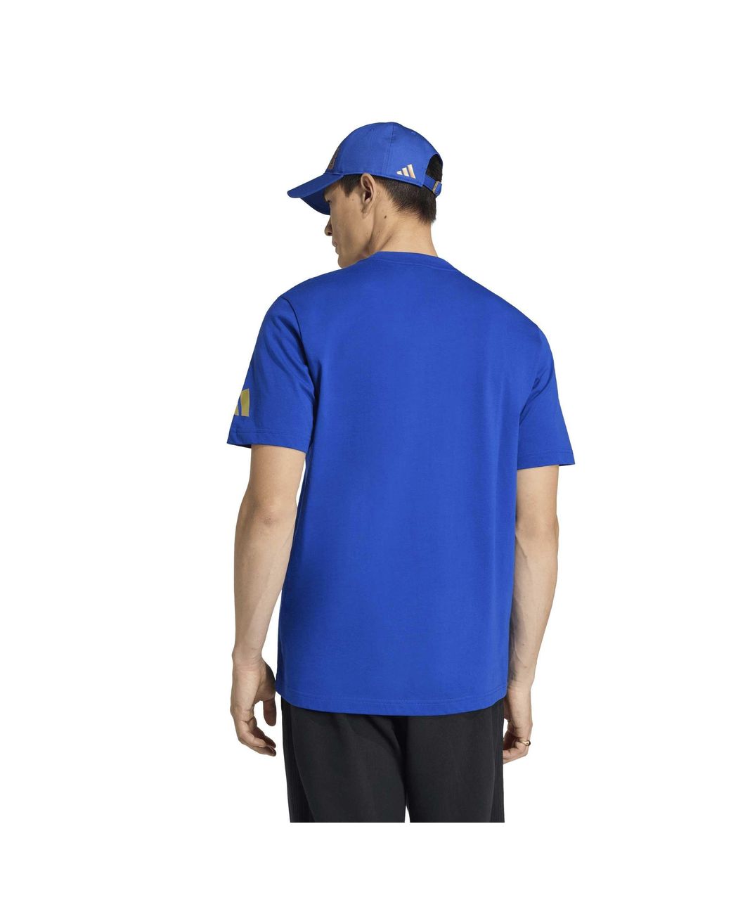 Adidas Blue World Cup 2026 Graphic Short-Sleeve Crew-Neck T-Shirt for men