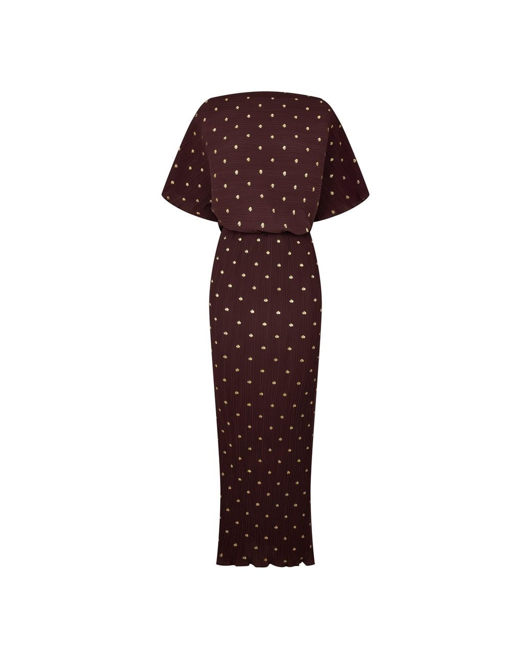 Never Fully Dressed Red Tilly Plisse Maxi Dress