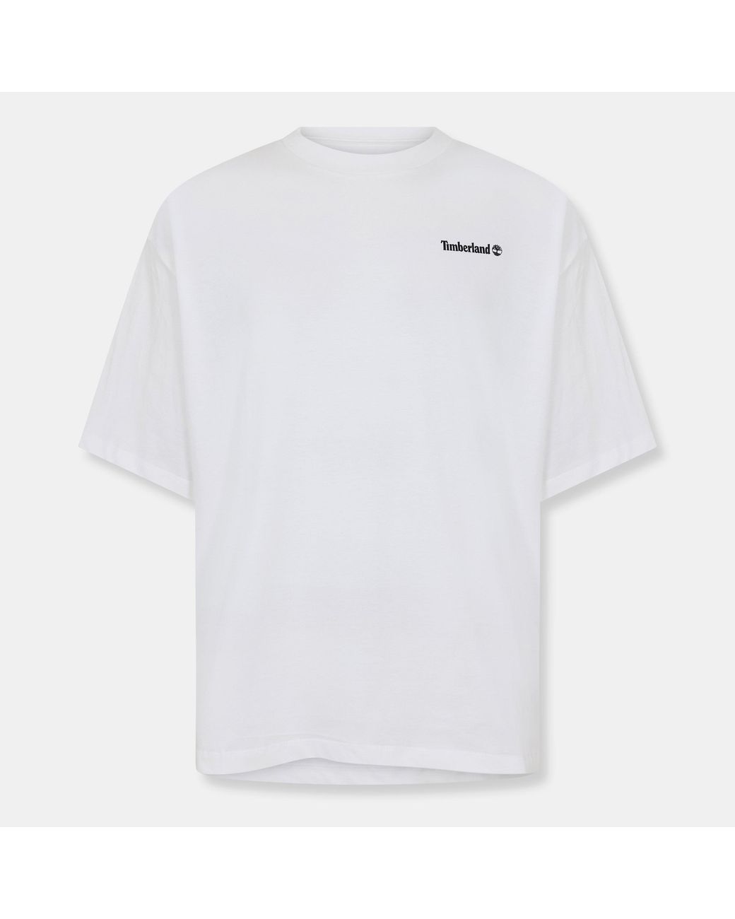 Timberland White Timb Oval Regular Fit T-Shirt for men