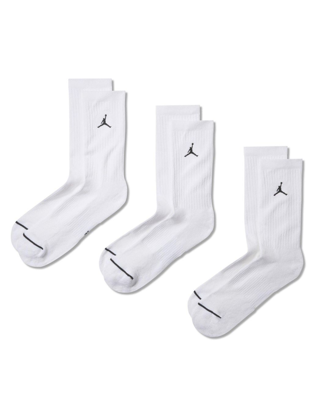 Nike White Everyday Crew Socks (3 Pairs)
