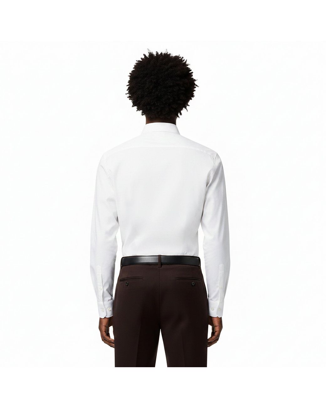 HUGO White Long Sleeve Plain Shirt for men