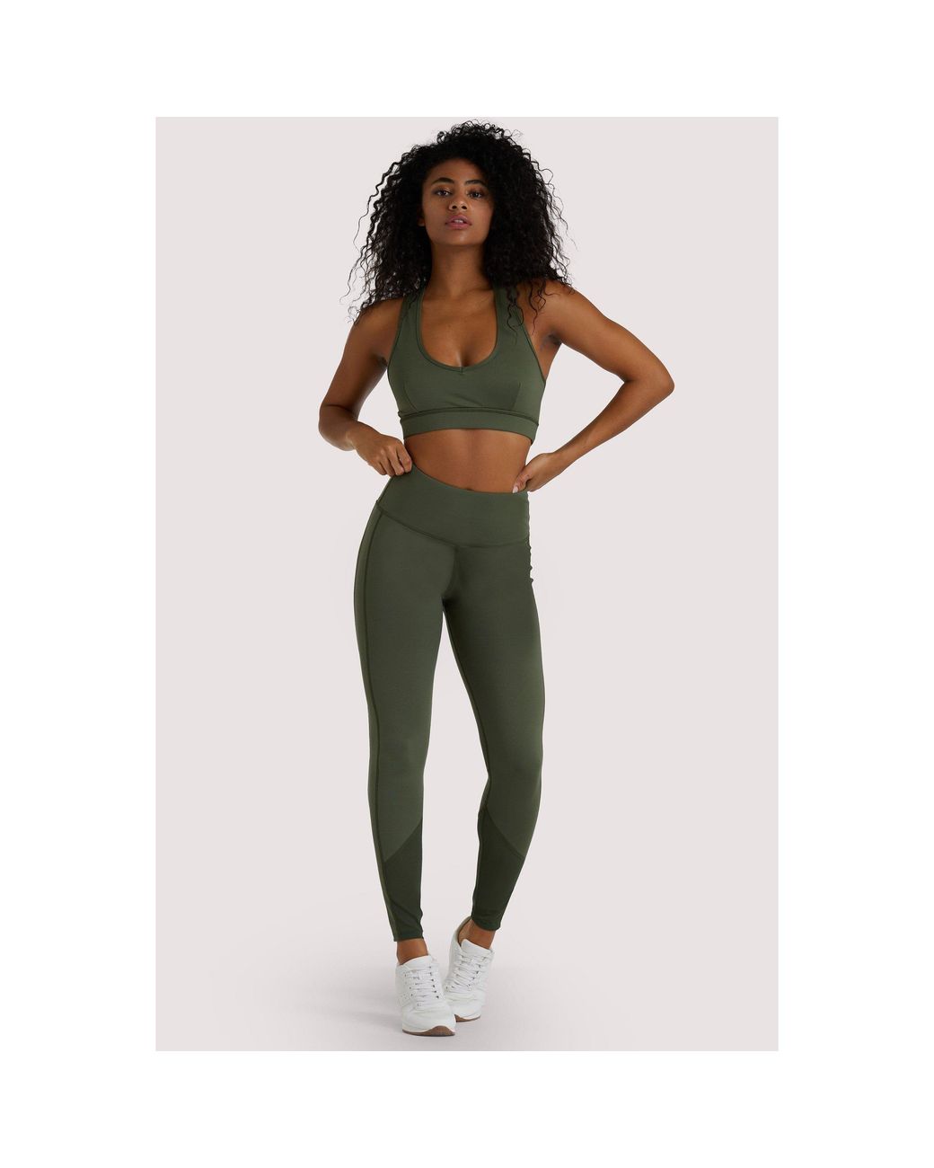 Wolf & Whistle Green Eco Dusty Racer Back Bra