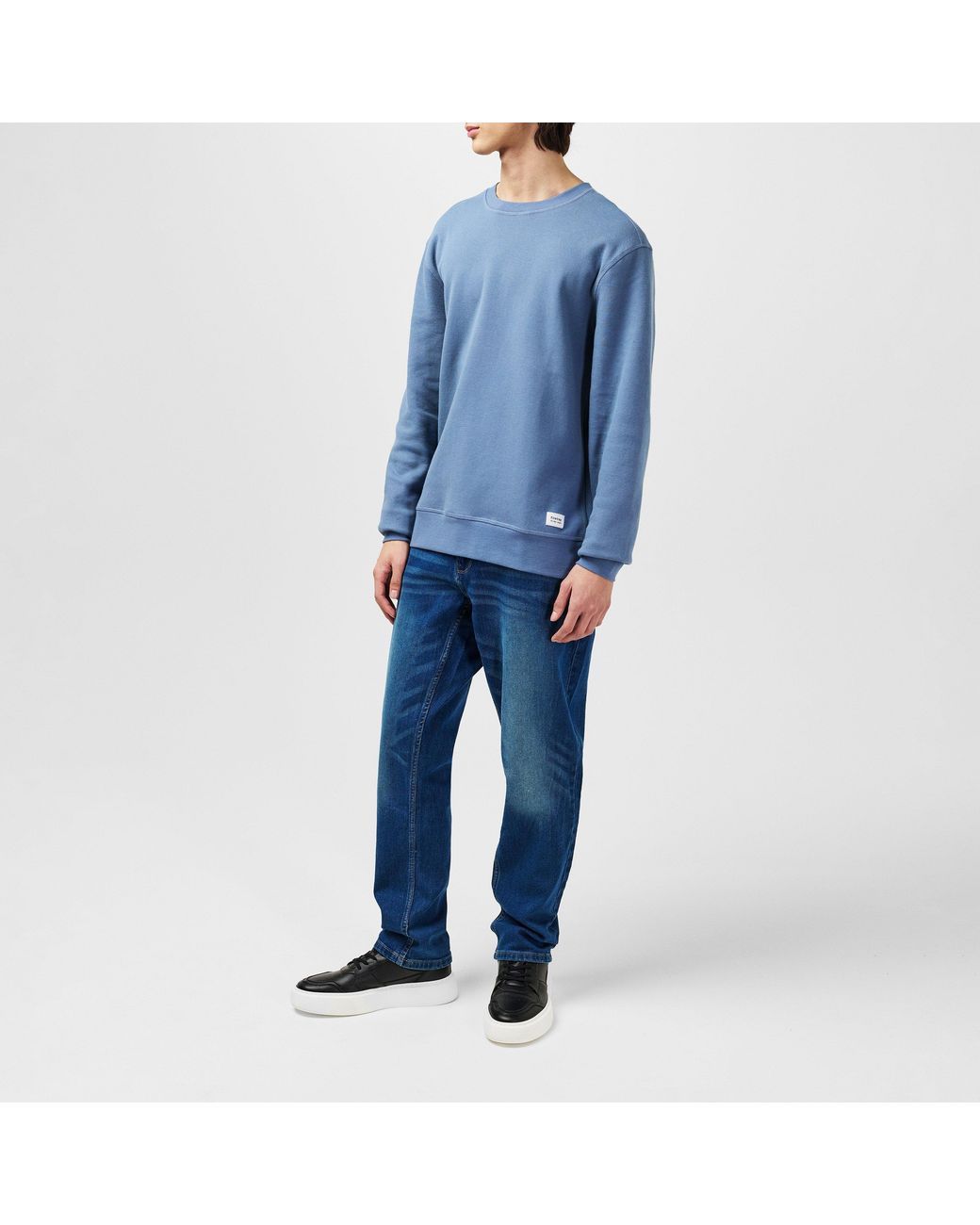 Firetrap Blue Long-Sleeve T-Shirt for men