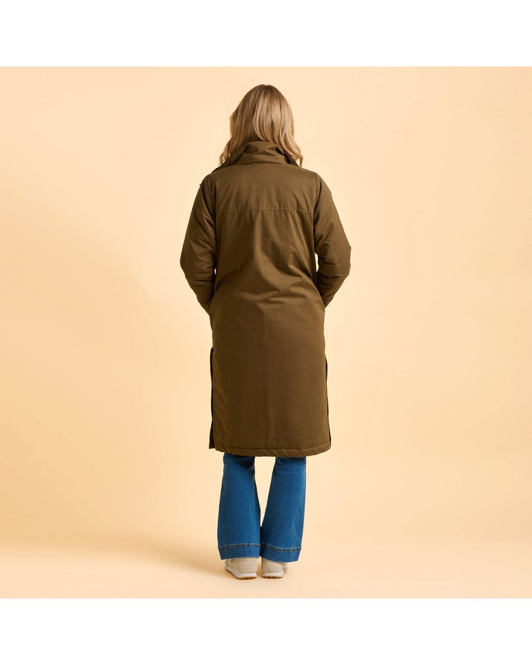 Brakeburn Green Wicker Longline Parka