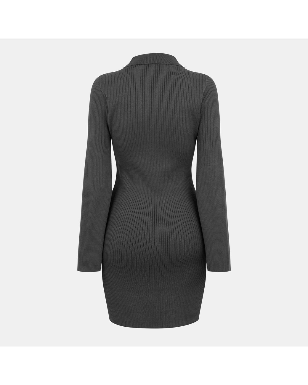 Jack Wills Black Zipped Mini Knitted Jumper Dress