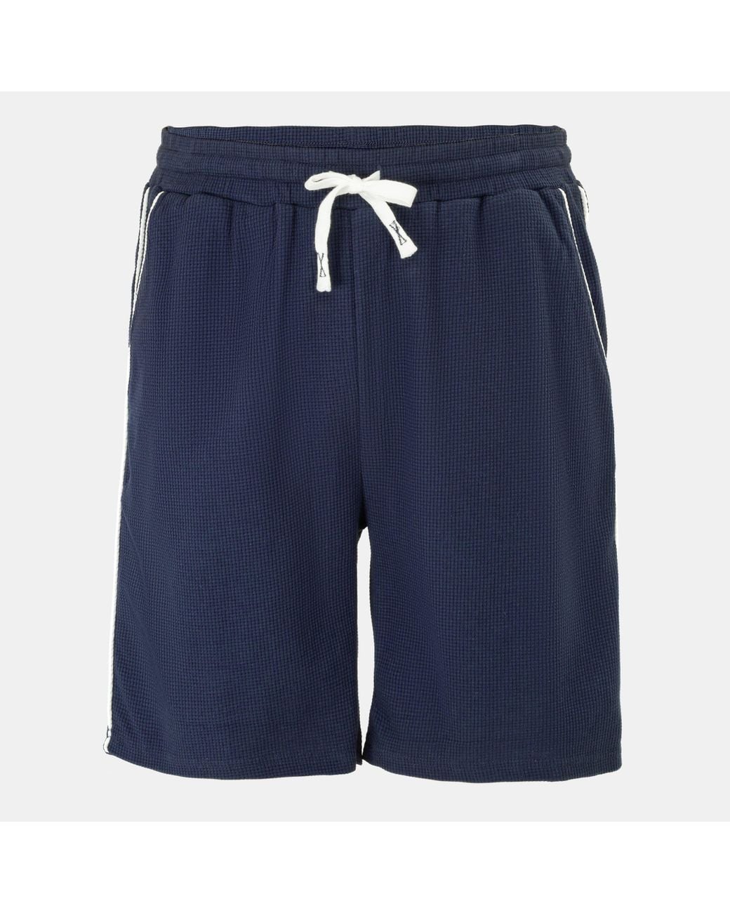 Fabric Blue Waffle Shorts for men
