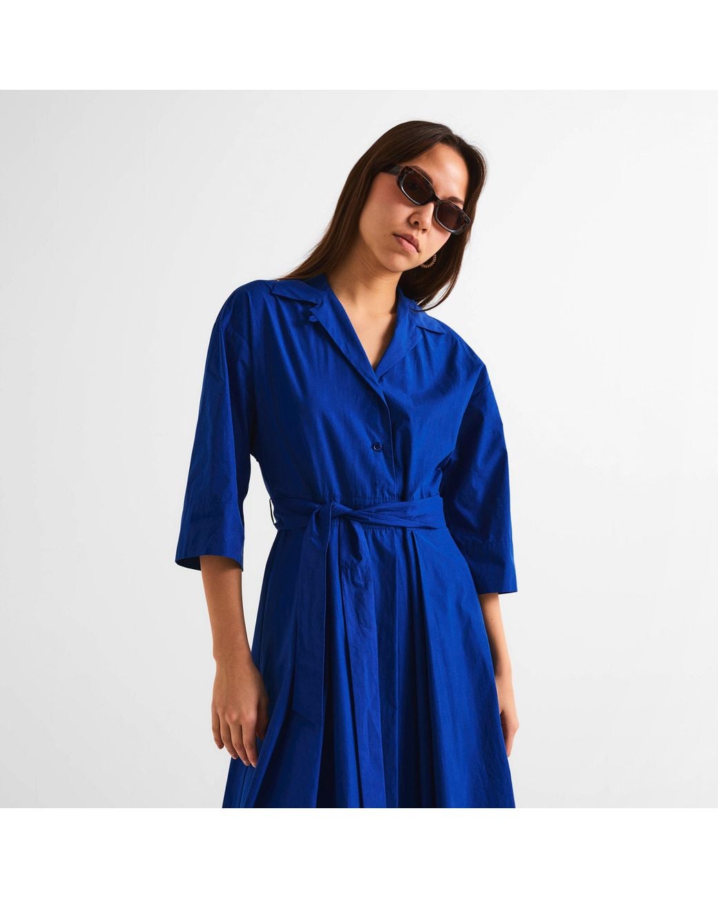 Weekend by Maxmara Blue Long Maxi Dress
