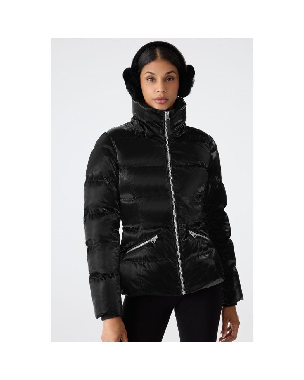 Mackage Black Madalyn Glo Short Puffer Jacket