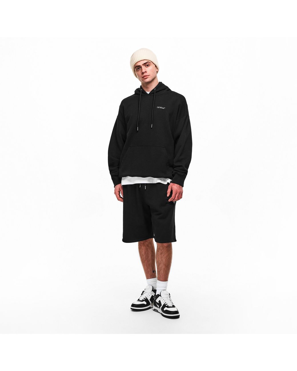 Off-White c/o Virgil Abloh Black Overhead Hoodie for men