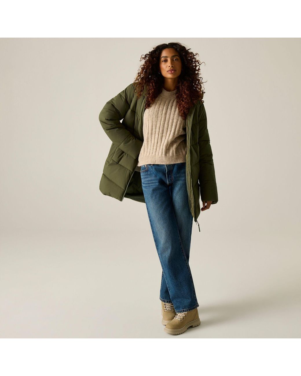 Regatta Green Yasira Waterproof Jacket