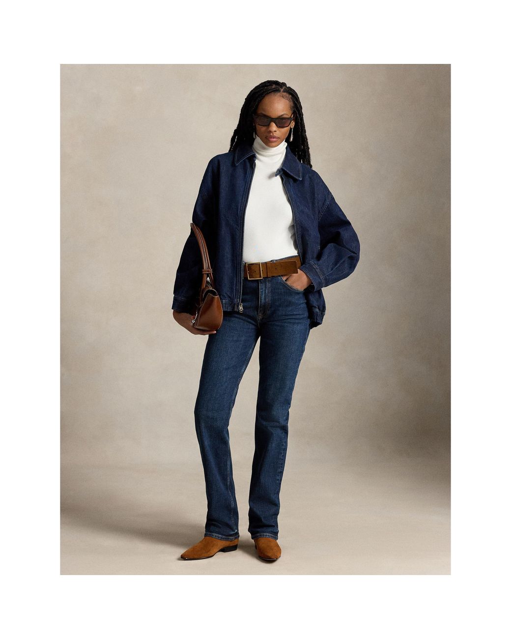 Polo Ralph Lauren Blue Denim Bomber Jacket