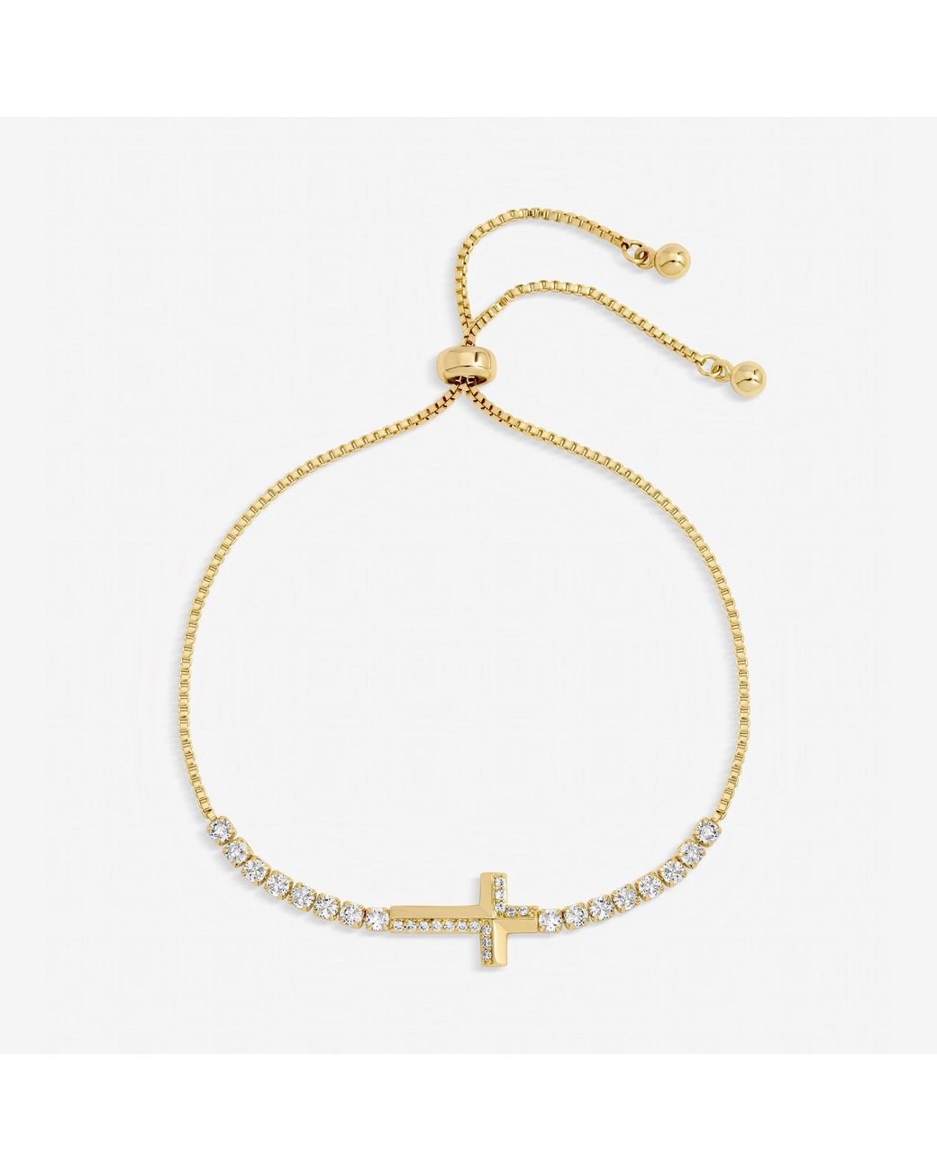 Jon Richard Metallic Plated And Crystal Infinity Toggle Bracelet