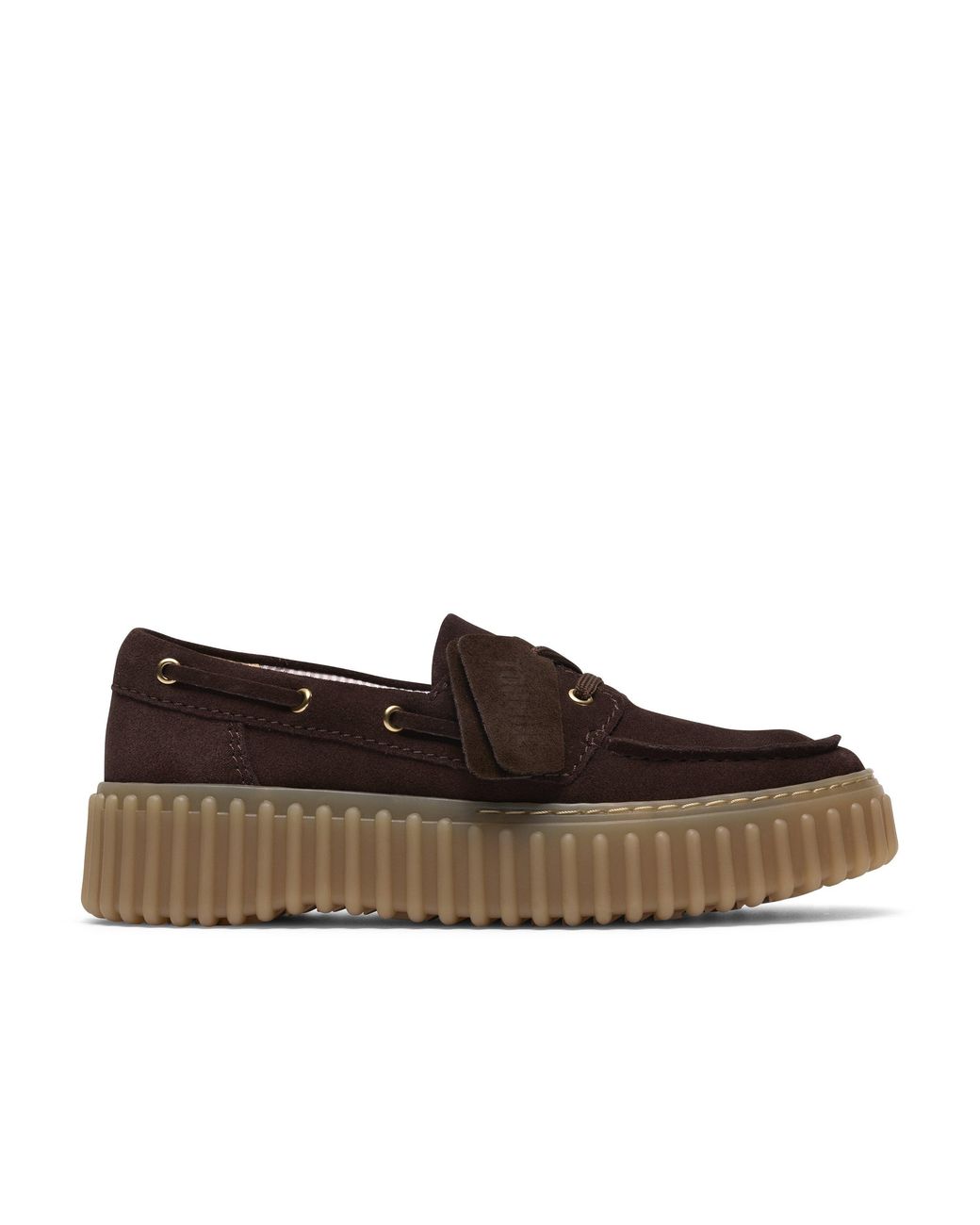 Clarks Brown Moc Toe Formal Shoes
