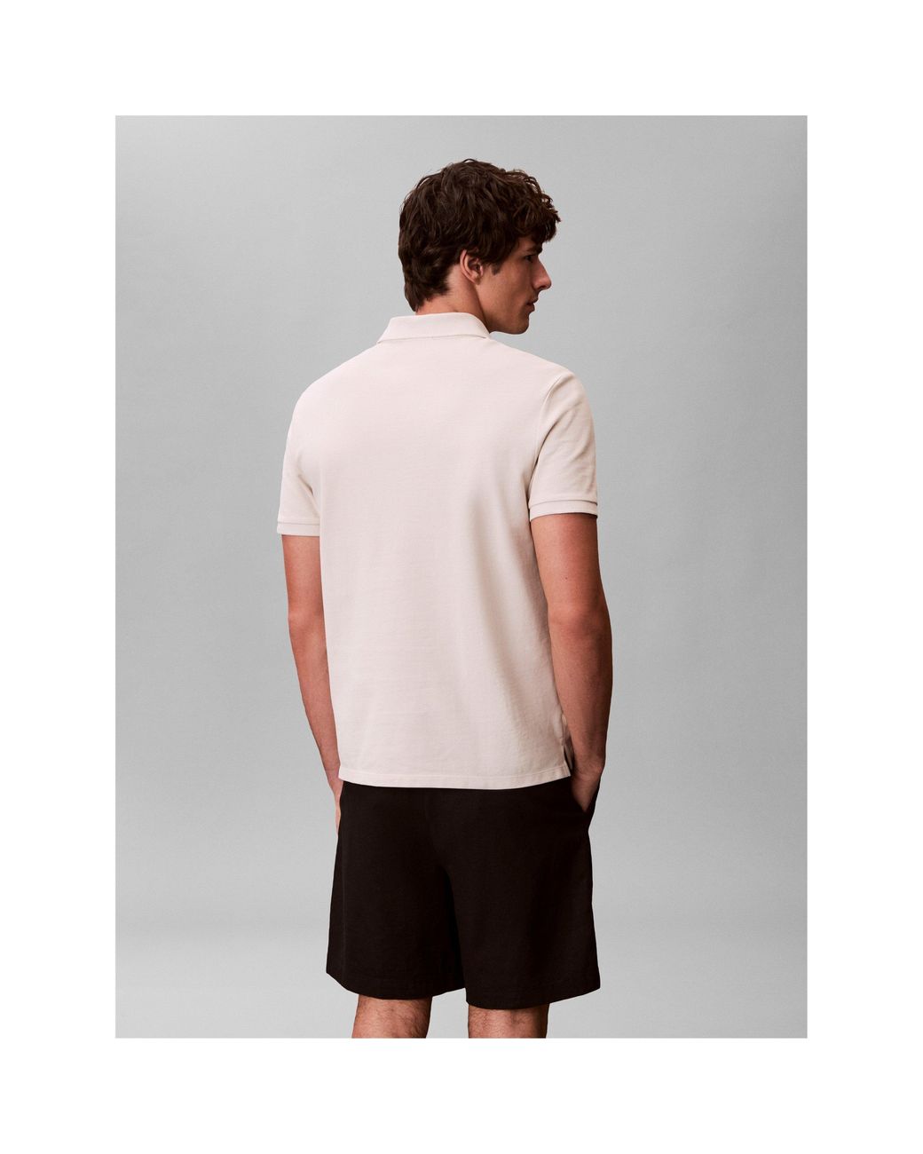 Calvin Klein Natural Ckj Pique Short-Sleeve Polo Shirt for men