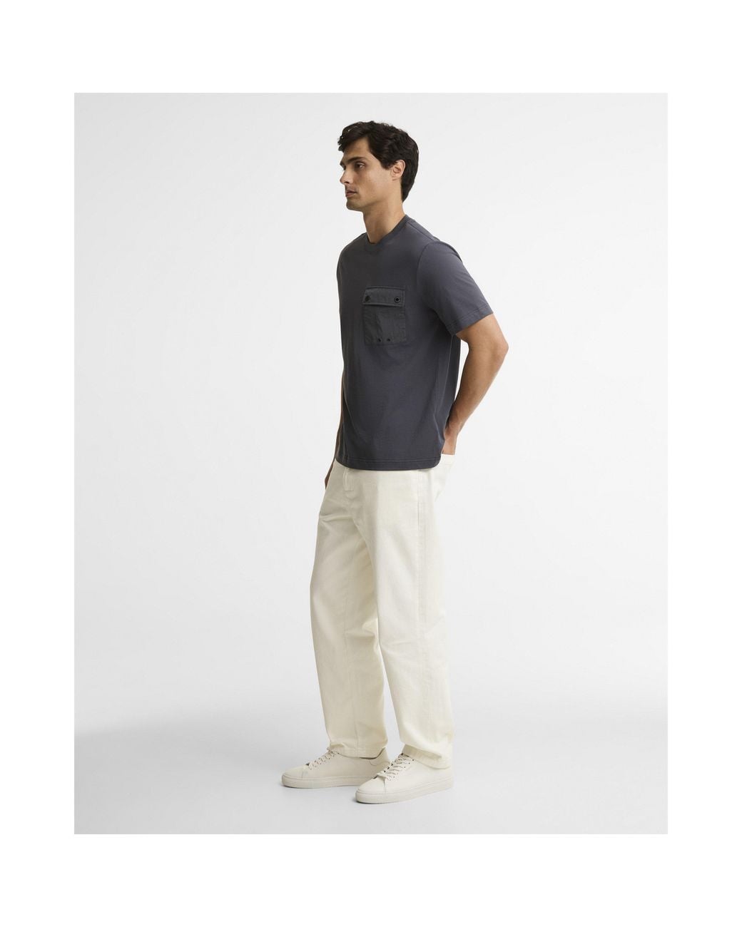 Barbour Black Inline Cotton Short-Sleeve T-Shirt for men