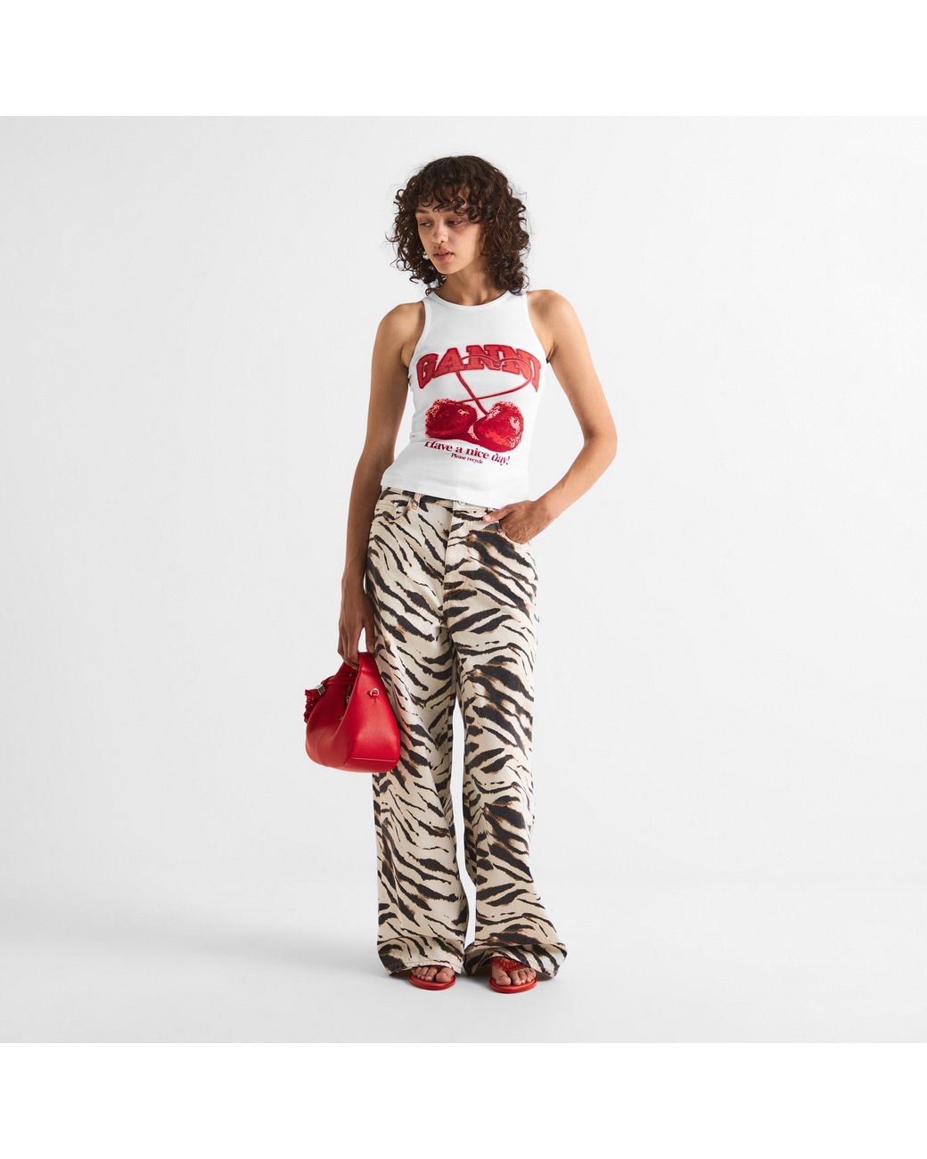 Melissa Red X Ganni Ff Flip Flops