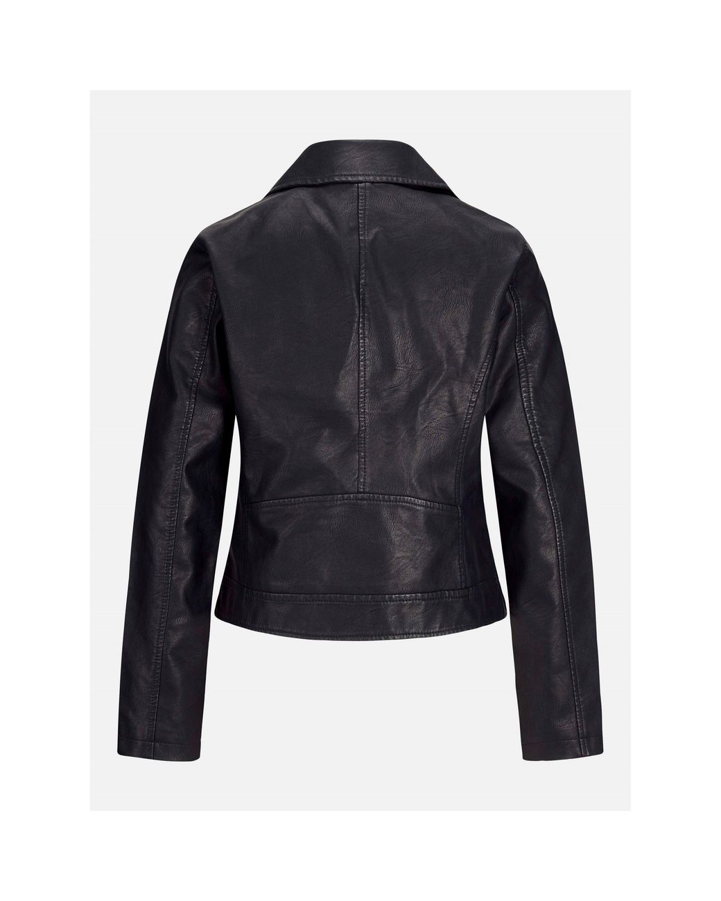 JJXX Black Faux Leather Biker Jacket Ladies