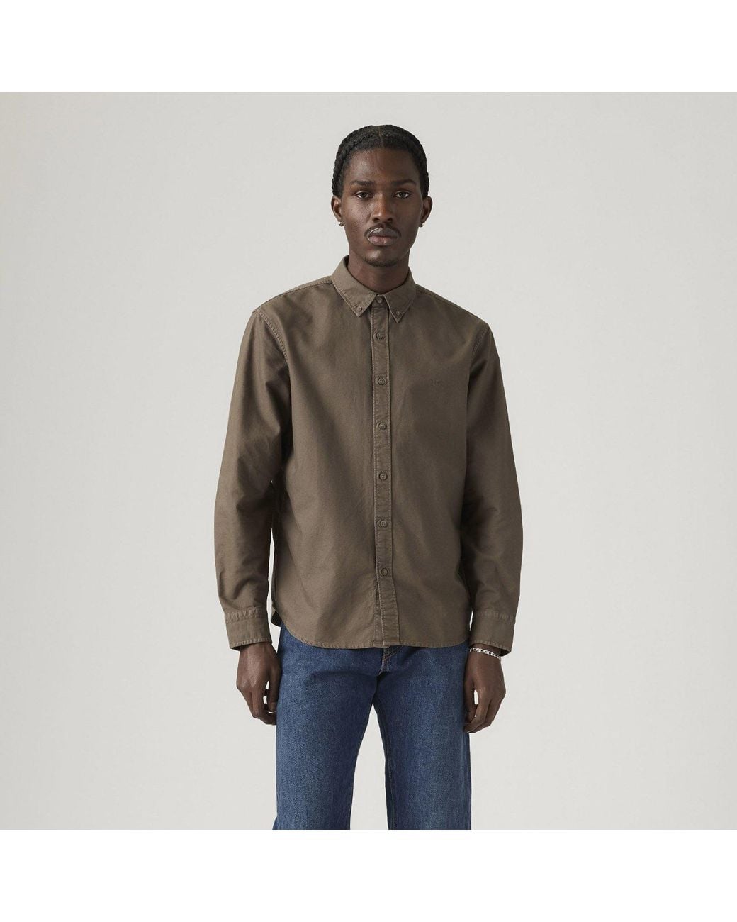 Levi's Green Levi's Button Down Sh for men