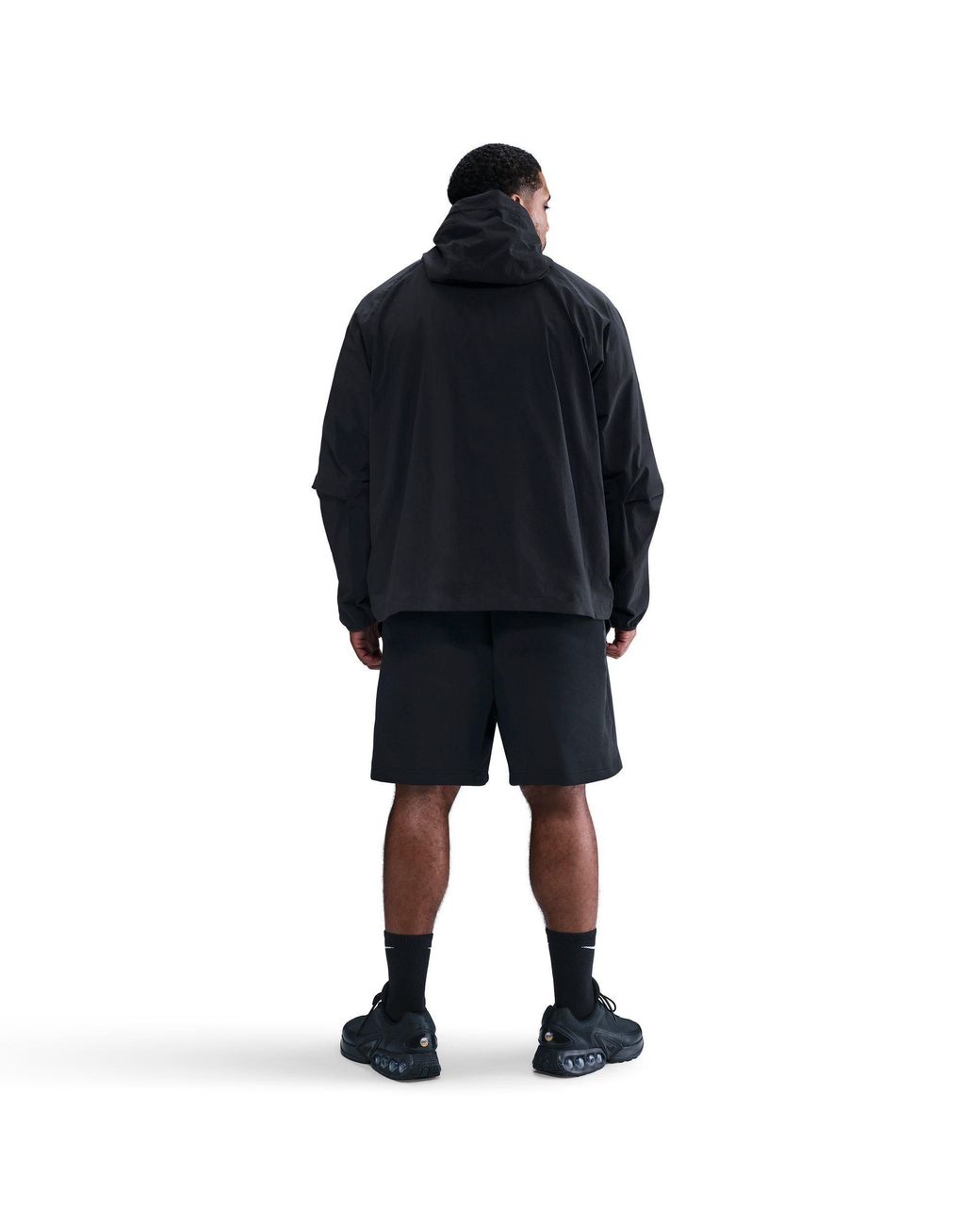 Nike Black Sportswear Tech Fleece Shorts for men