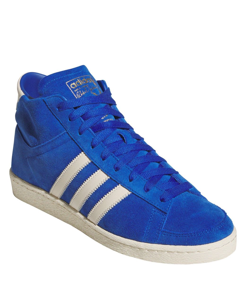 Adidas Blue Adults Jabbar Hi Basketball Trainers