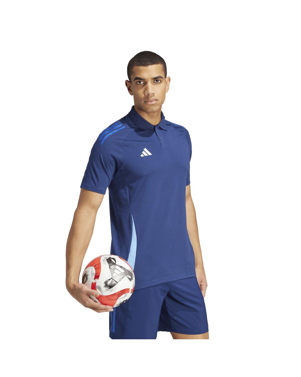 Adidas Blue Tiro24 C Performance Polo Shirt for men