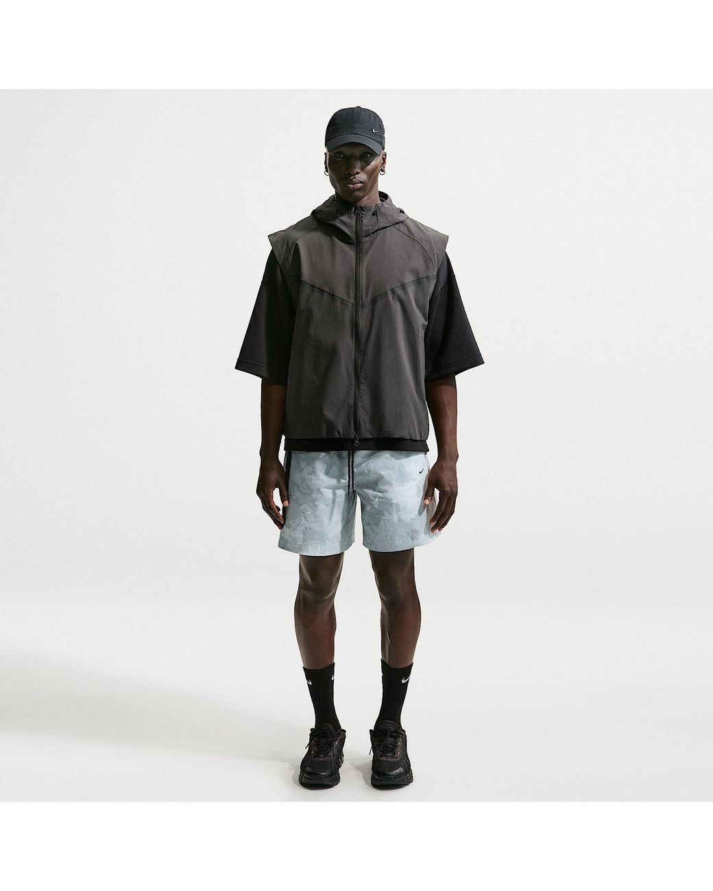 Nike Black Woven Tracksuit Shorts for men