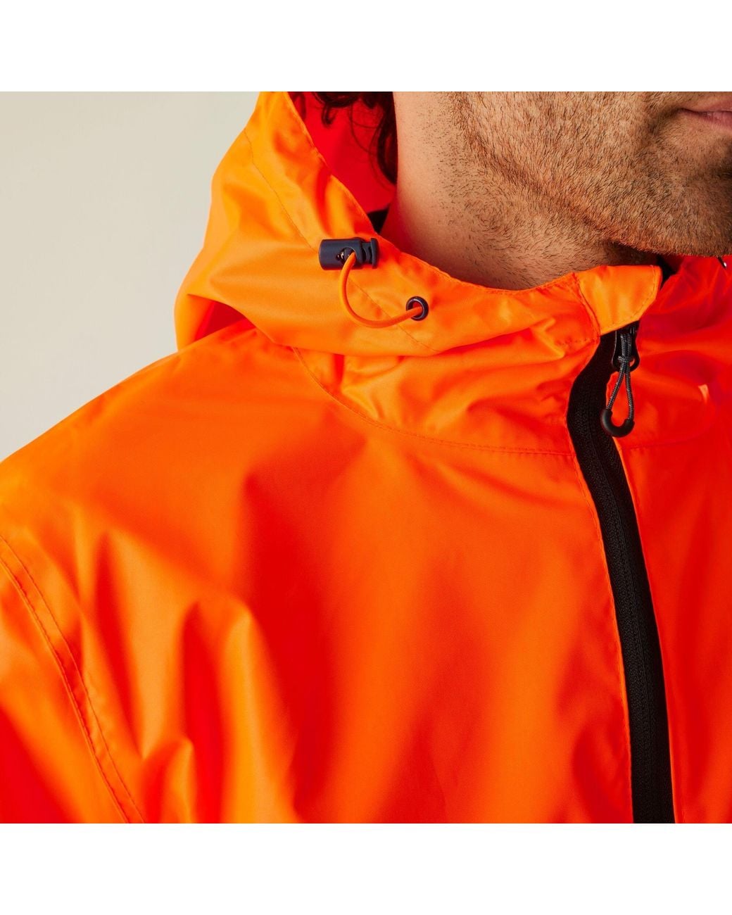 Regatta Orange Hi-Vis Pro Waterproof Reflective Packaway Wo for men