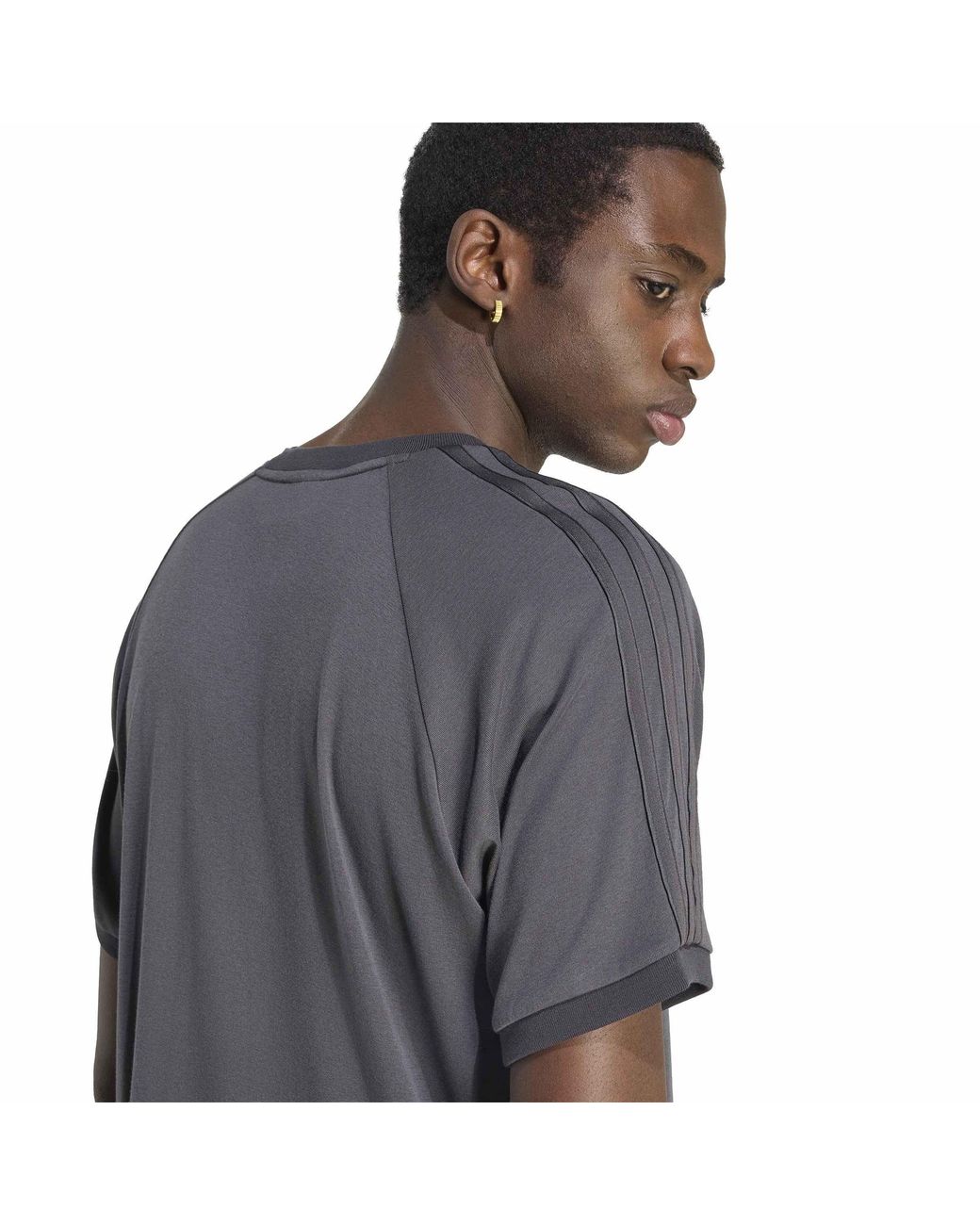 Adidas Originals Gray Adi Og 3S Tee Sn64 for men