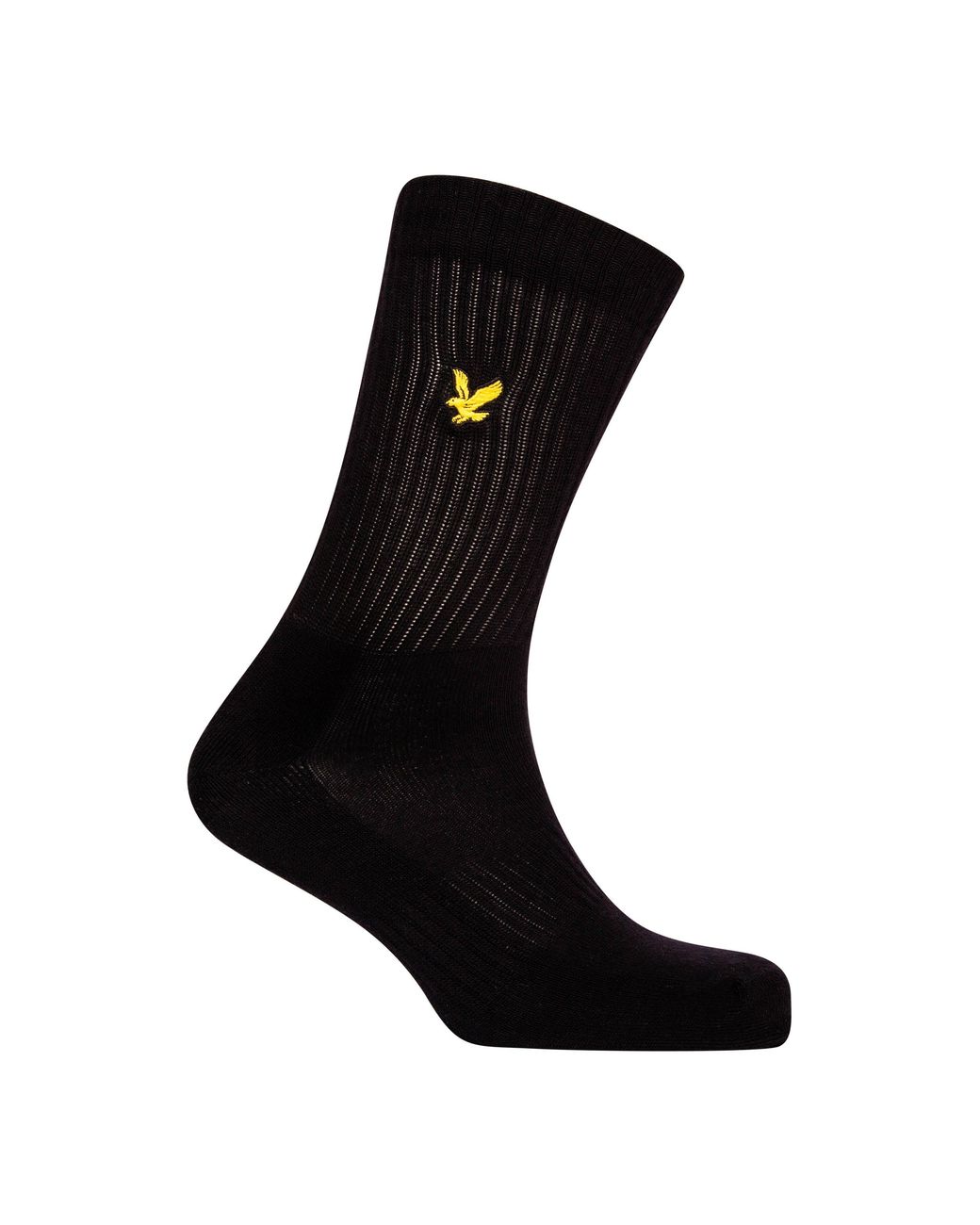 Lyle & Scott Black Crew Socks for men