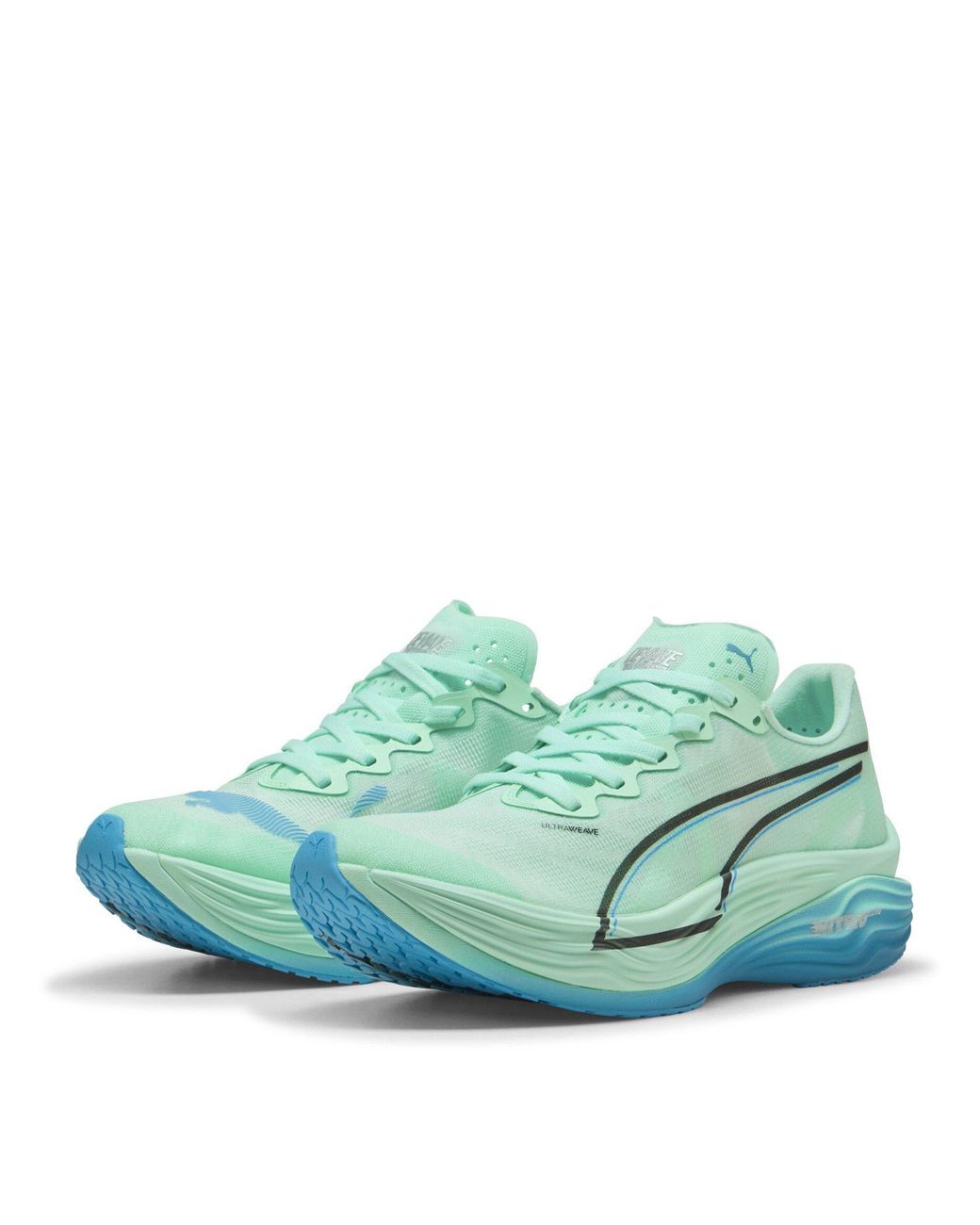 PUMA Green Deviate Nitro Elite 3 Road Running Shoes