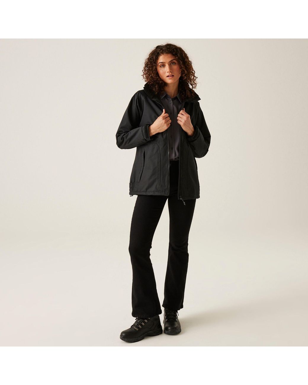 Regatta Black Hudson Fleece Lined Jacket