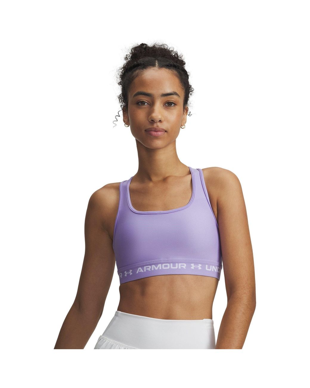 Under Armour Purple Crossbodyack Medium Impact Sports Bra
