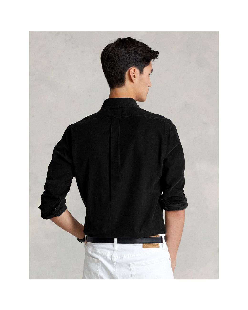 Polo Ralph Lauren Black Polo Cord Ls Shirt Sn64 for men