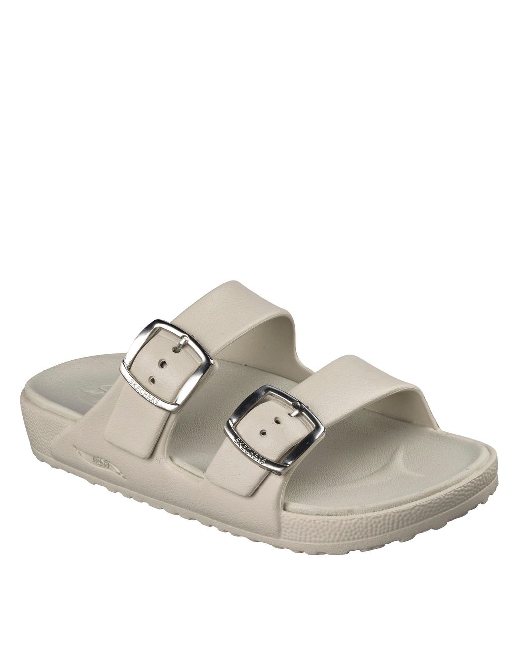 Skechers White Flat Sandals