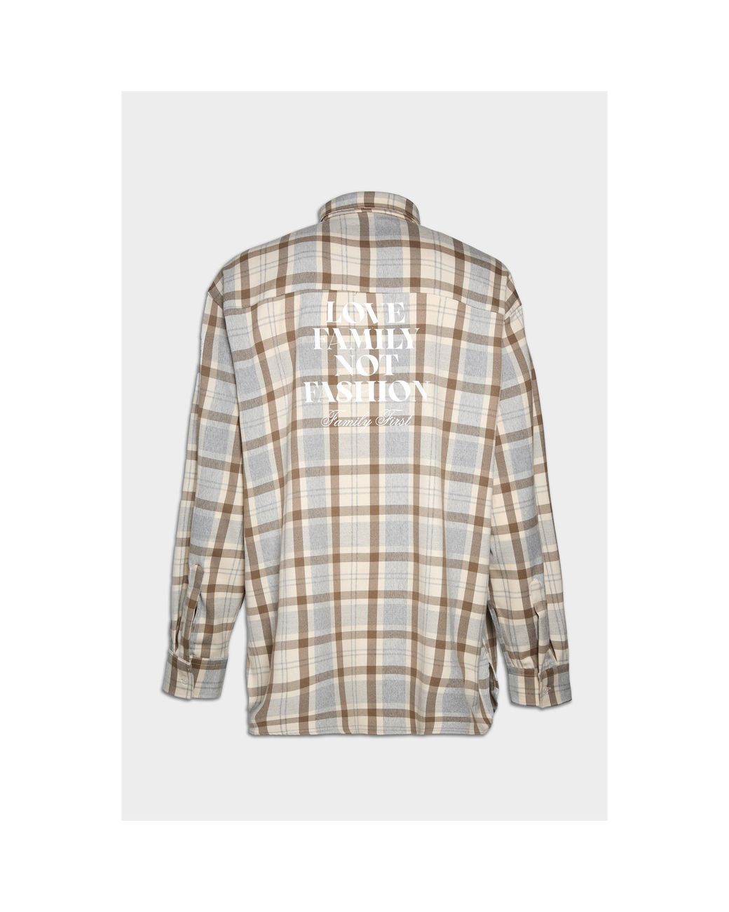 FAMILY FIRST White Long Sleeve Patterned Shirt for men