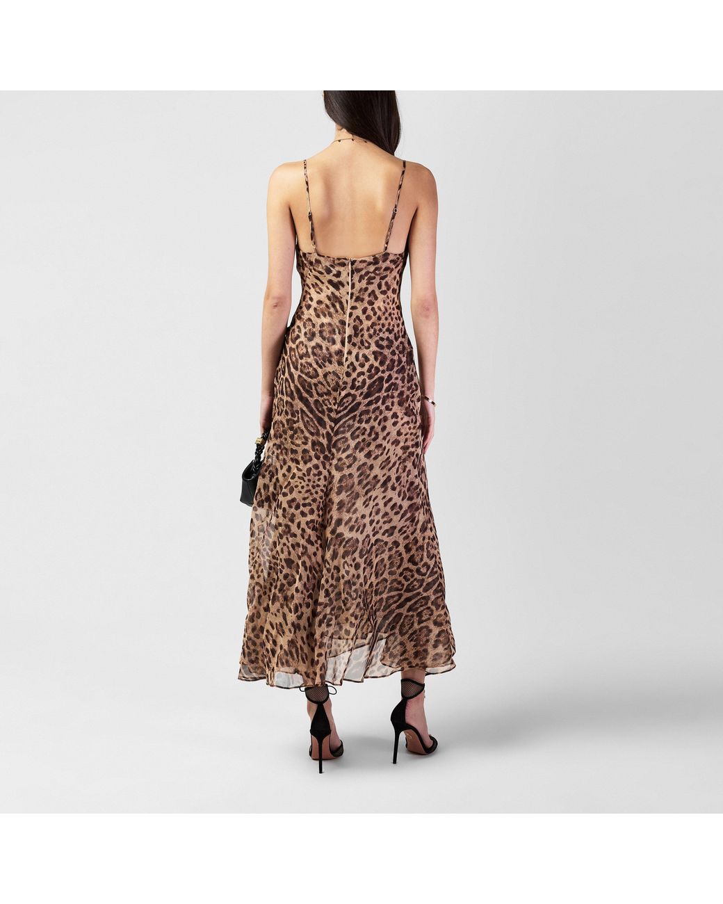 Bardot Brown Leopard Maxi Dress