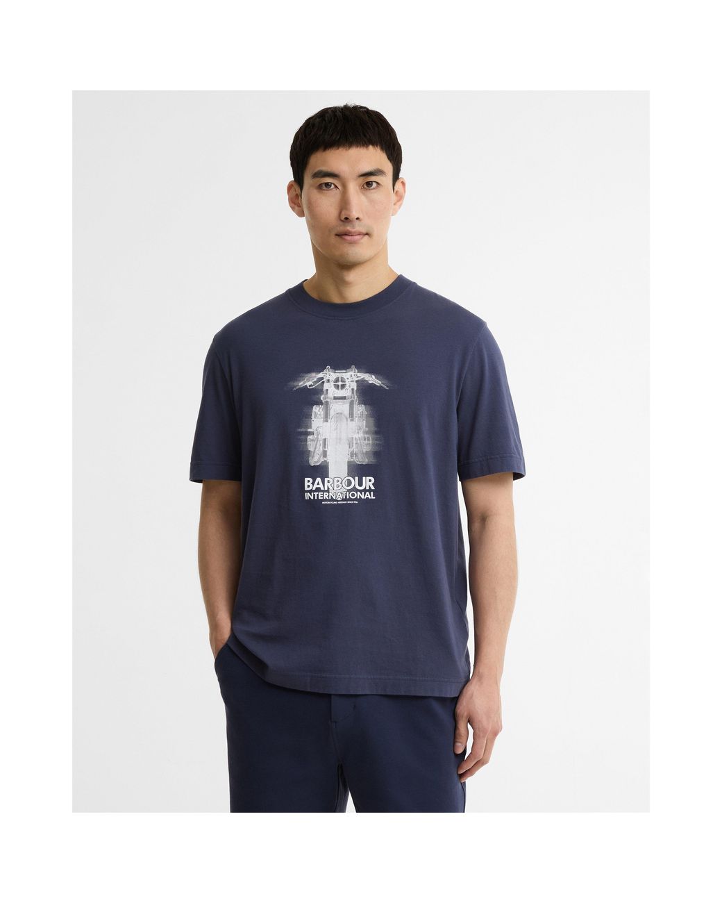 Barbour Blue T-Shirt for men