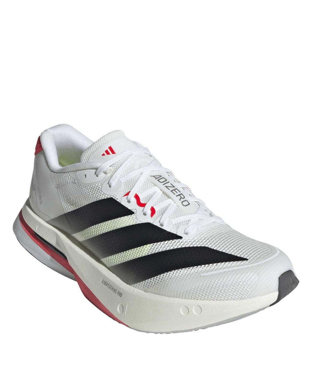 Adidas White Adizero Boston 13 Sneakers