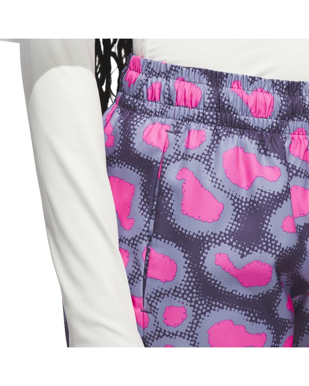 Adidas Purple Crazy Lite All-Over Print Basketball Shorts for men