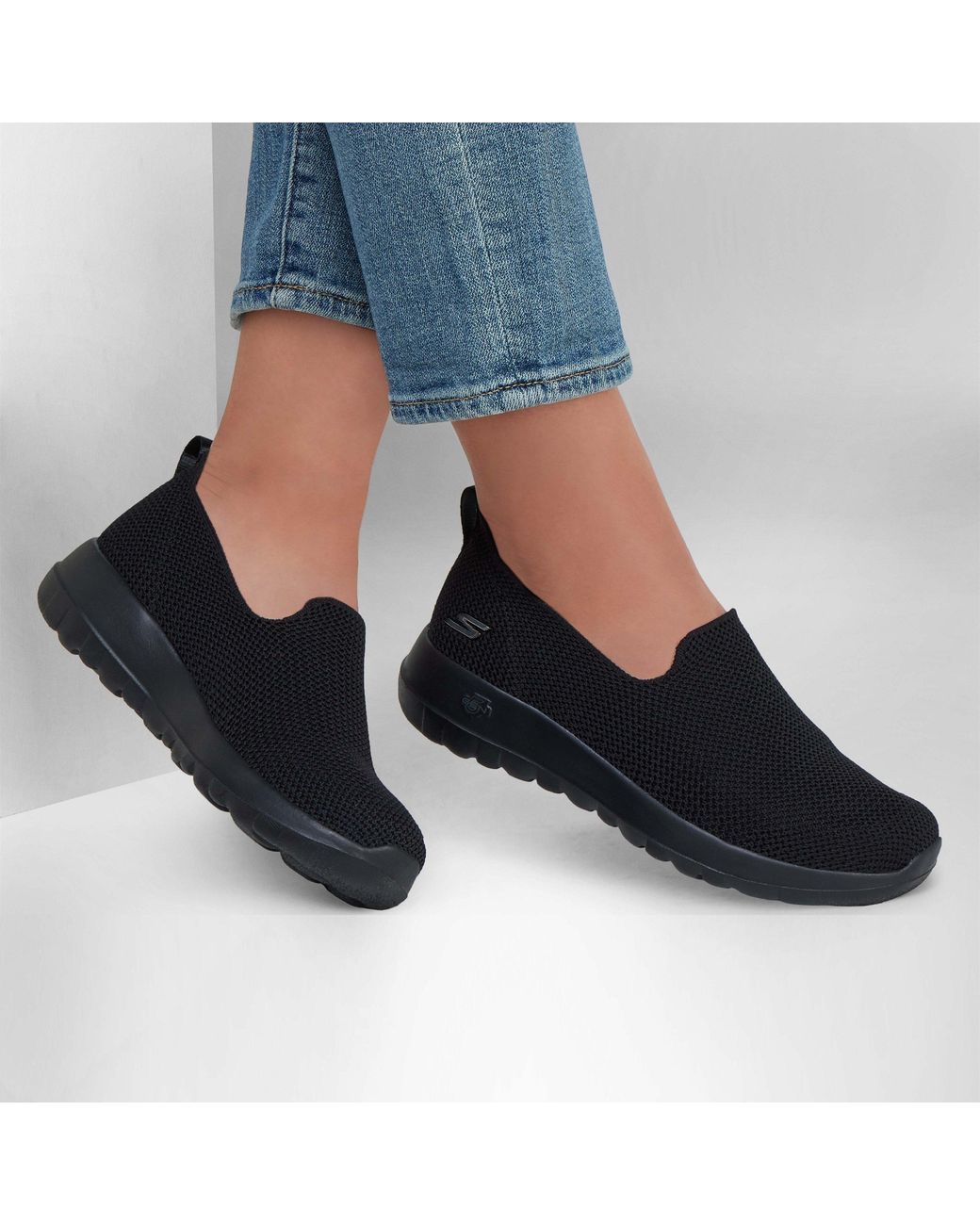 Skechers Black Go Walk Joy Slip On Trainers